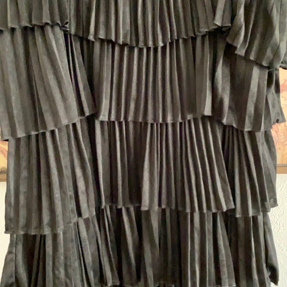 LaROK MINI DRESS LBD STRETCH TIERED 1920 BLACK MINI DRESS S NWOT - Picture 12 of 12